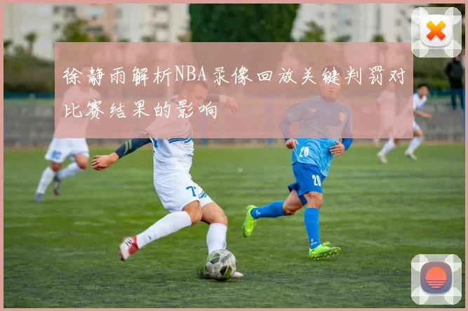 徐静雨解析NBA录像回放关键判罚对比赛结果的影响